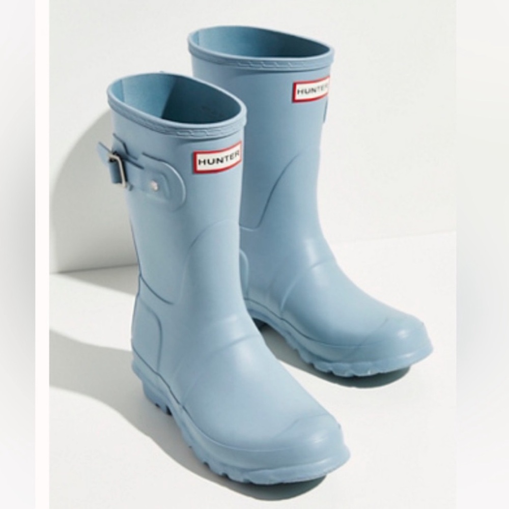 Hunter Blue Stem Short Wellies